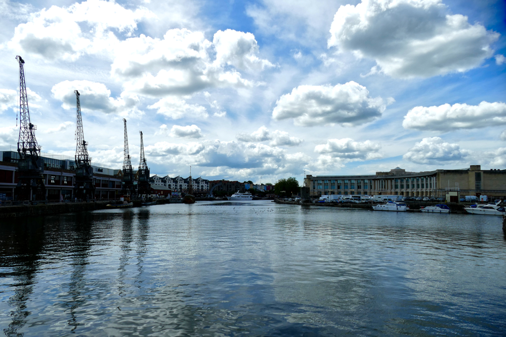 View of Bristol's floating harbor.