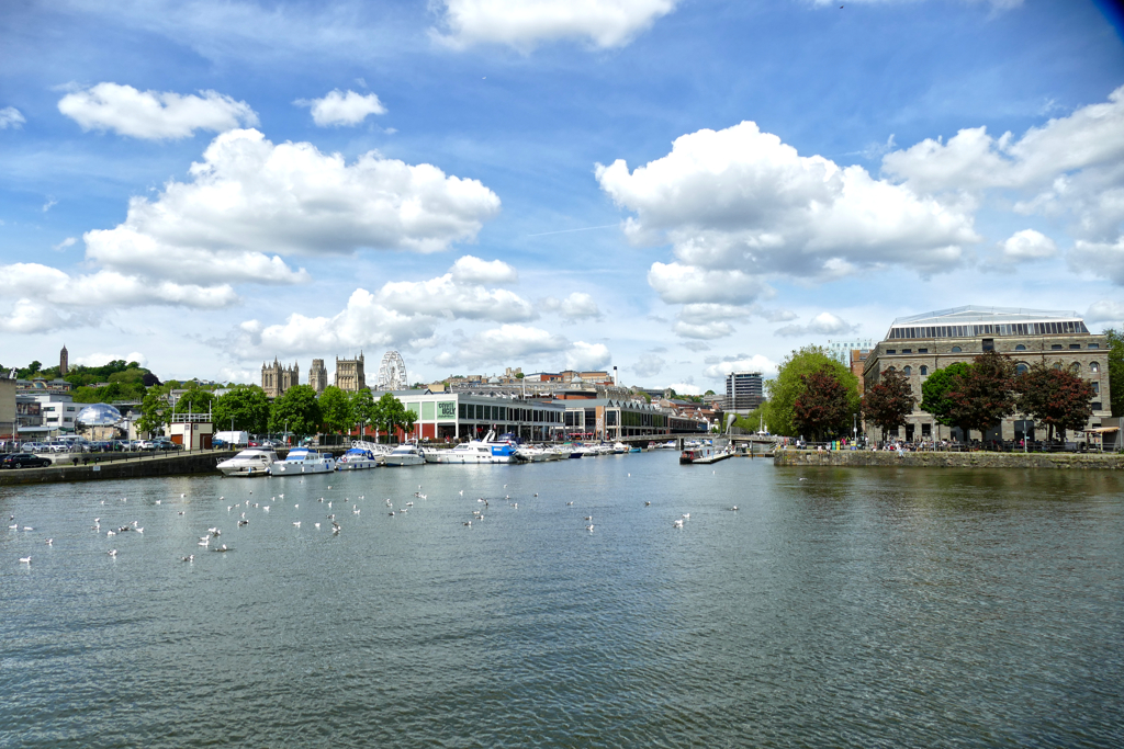 View of the Floating Harbor of Bristol.