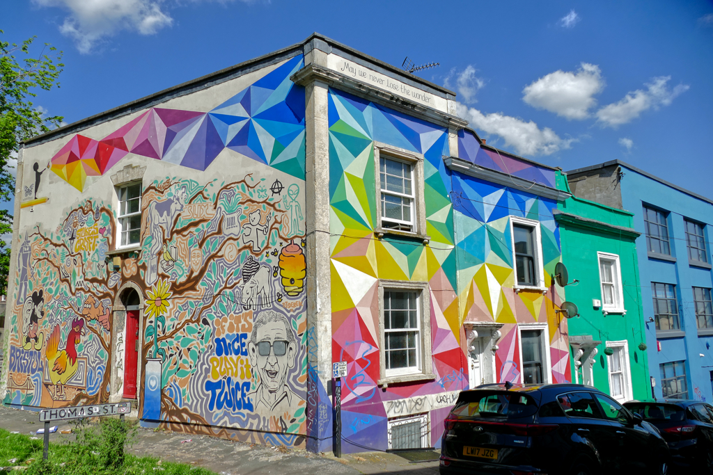 Street Art Bristol Nelson Street Stokes Croft: Mural by Urban Butterfly