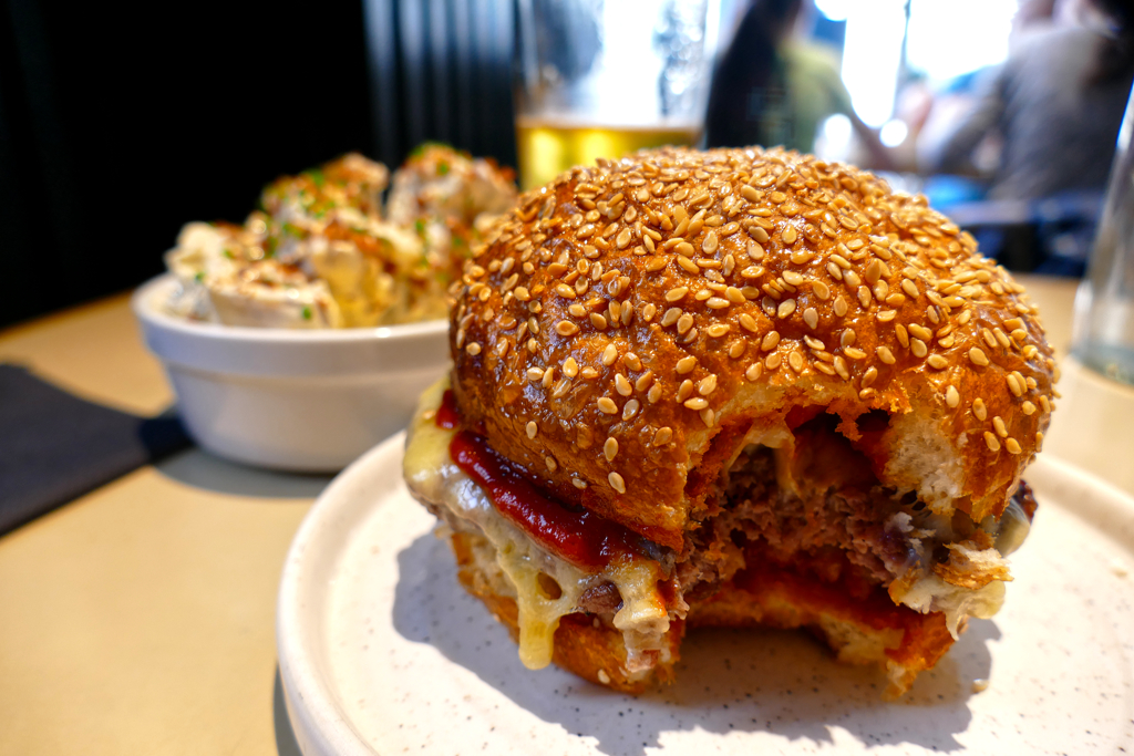 Hamburger and Potatoe Salad