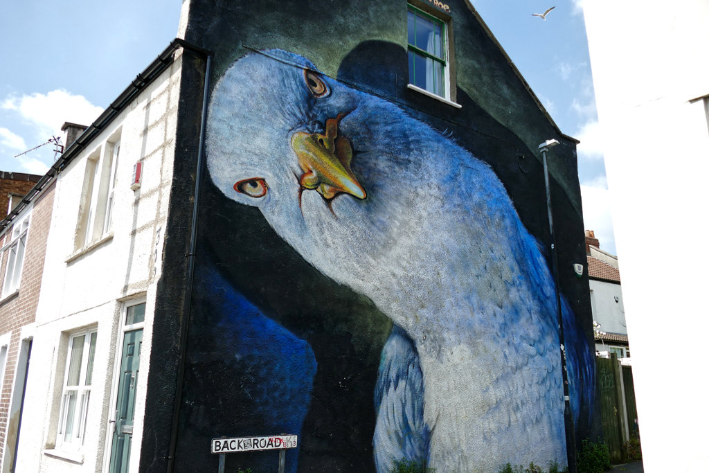 Best Street Art Bristol around North Street: Mural by Boe and Irony