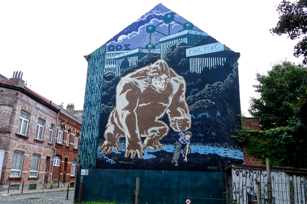 Mural Roi des Mouches in Brussels