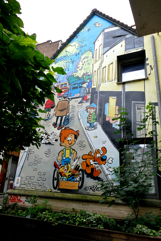 Boule and Bill,  one of the Best Murals Along Brussels’ omic Book Route