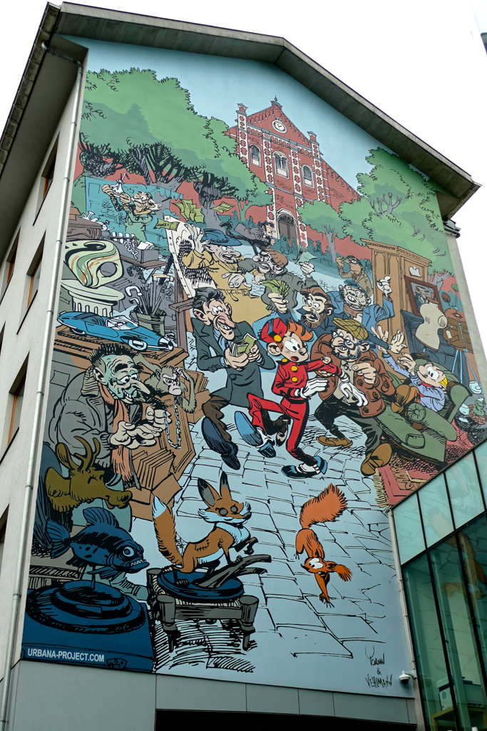 Spirou, one of the Best Murals Along Brussels’ omic Book Route