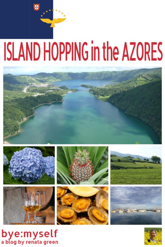 In this post, I'm telling you all about my formidable island hopping in the Azores, the proverbial Hawaii of Europe. #azores #saomiguel #graciosa #terceira #saojorge #faial #pico #portugal #europe #island #islandhopping #archipelago #volcanos #lakes #mountains #beaches #pineapple #tea #hiking #tourism #solotravel #femalesolotravel #byemyself