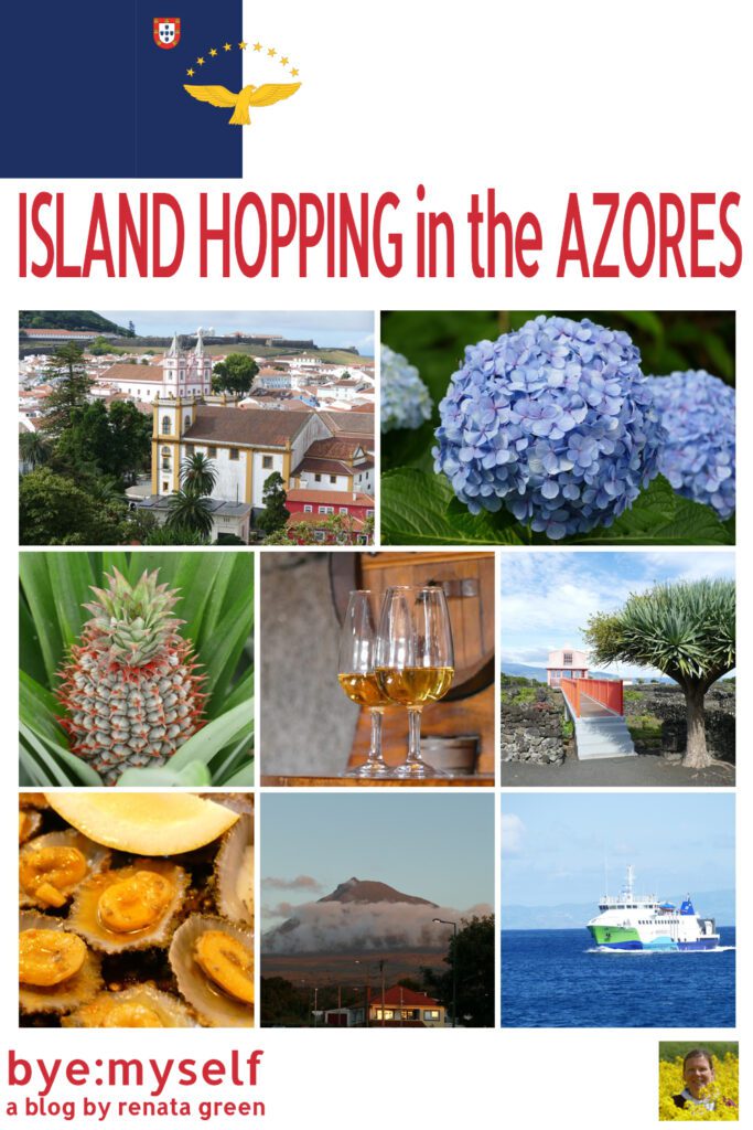 In this post, I'm telling you all about my formidable island hopping in the Azores, the proverbial Hawaii of Europe. #azores #saomiguel #graciosa #terceira #saojorge #faial #pico #portugal #europe #island #islandhopping #archipelago #volcanos #lakes #mountains #beaches #pineapple #tea #hiking #tourism #solotravel #femalesolotravel #byemyself