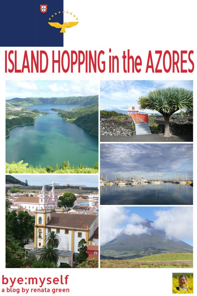 In this post, I'm telling you all about my formidable island hopping in the Azores, the proverbial Hawaii of Europe. #azores #saomiguel #graciosa #terceira #saojorge #faial #pico #portugal #europe #island #islandhopping #archipelago #volcanos #lakes #mountains #beaches #pineapple #tea #hiking #tourism #solotravel #femalesolotravel #byemyself