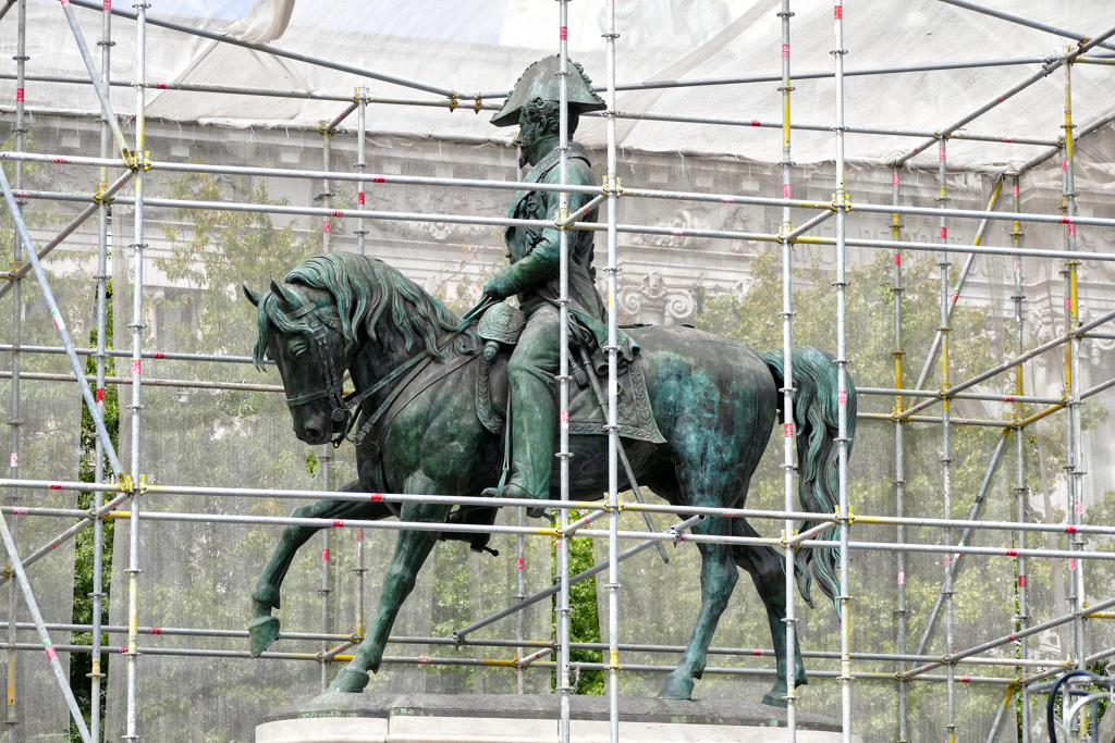 Statue of Dom Pedro IV in Porto.