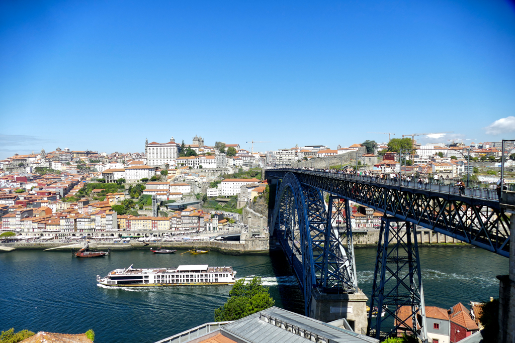 View of Porto and the Dom Luís I Bridge