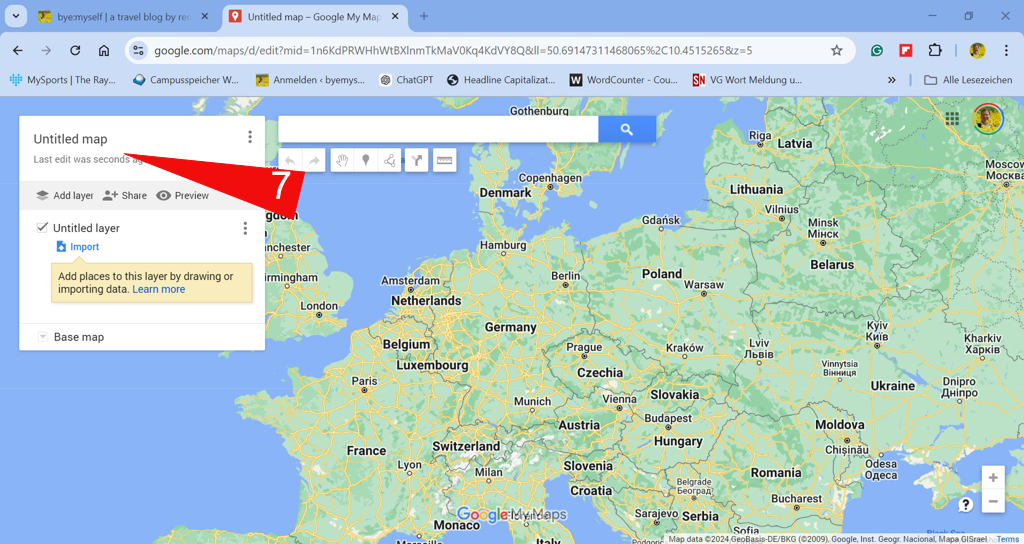 Travel Planning MyMaps: Google Maps Screenshot 3