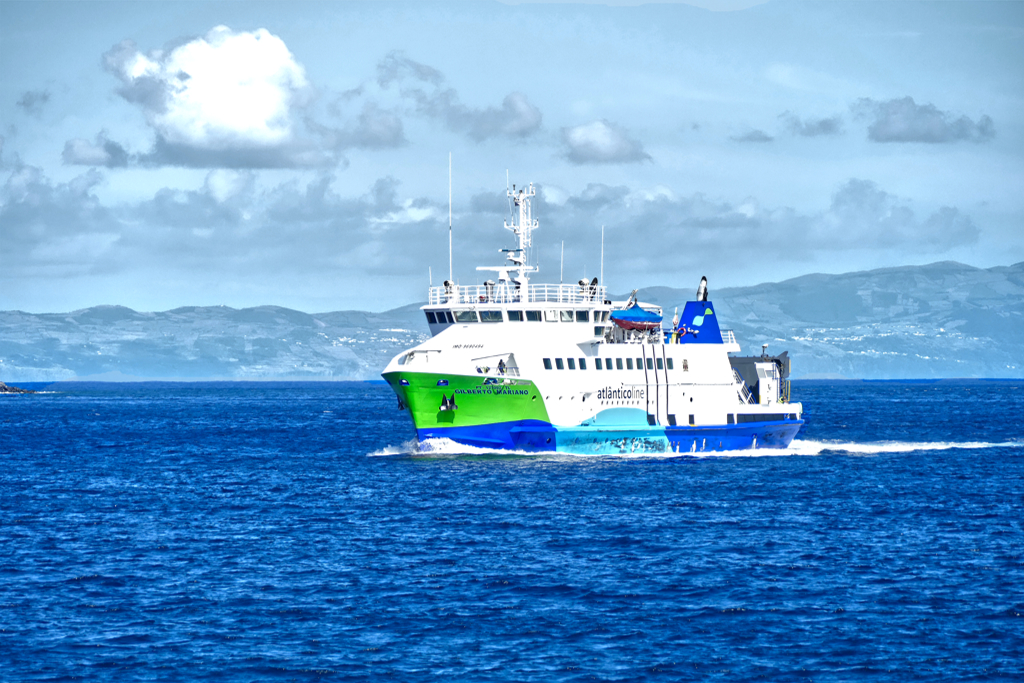 Ferry in the Azores.