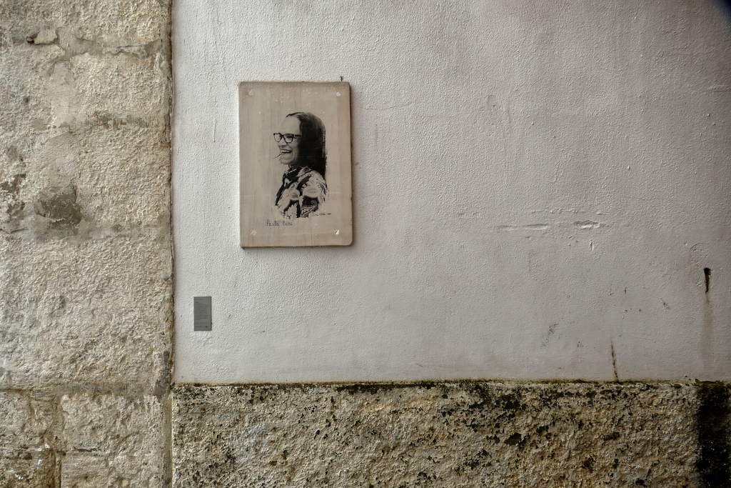 Portrait on a wall in Alfama.