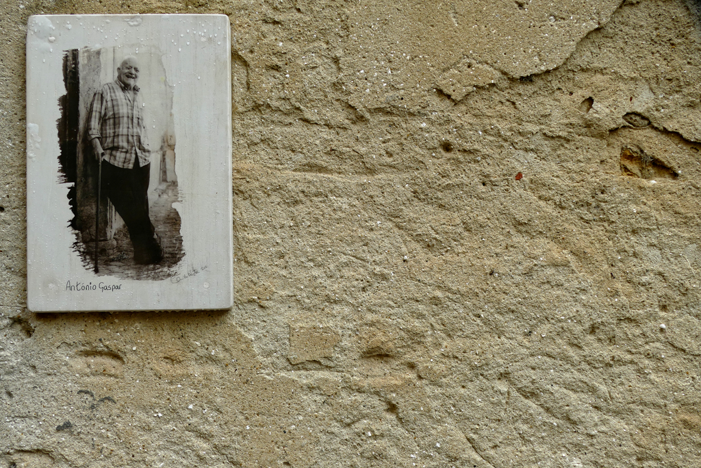 Portrait on a wall in Alfama.