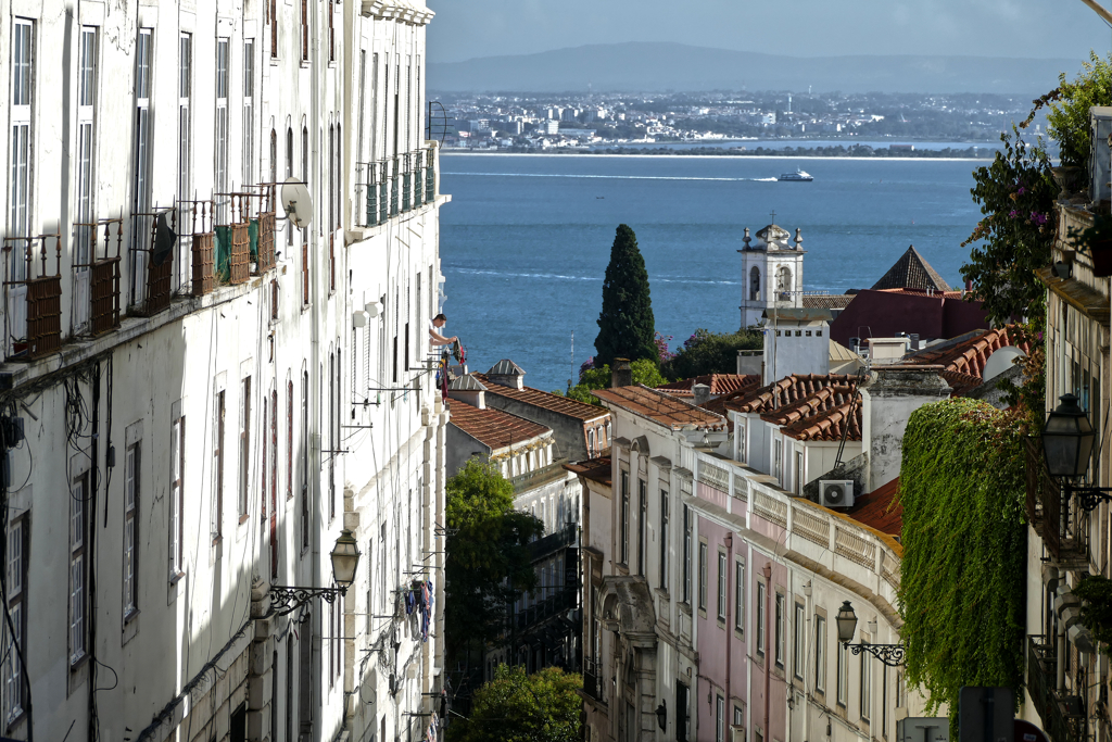 View of the river from Lisbon's Graca neighborhood.