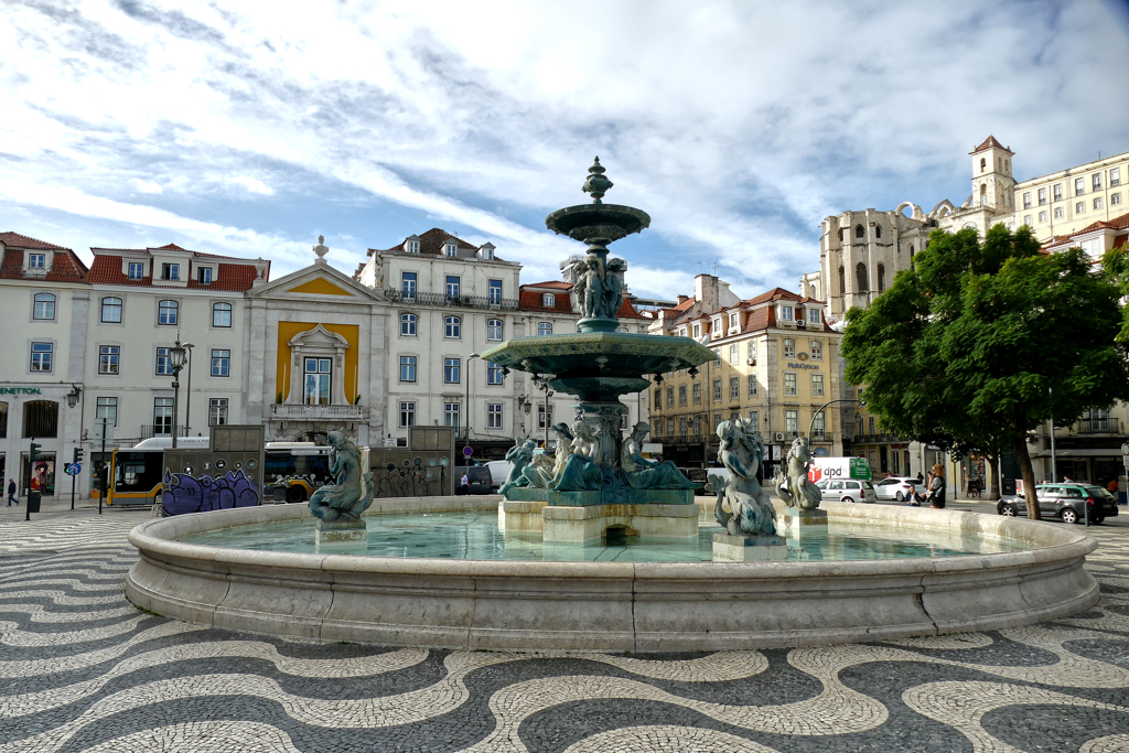 Praça Dom Pedro IV in Lisbon