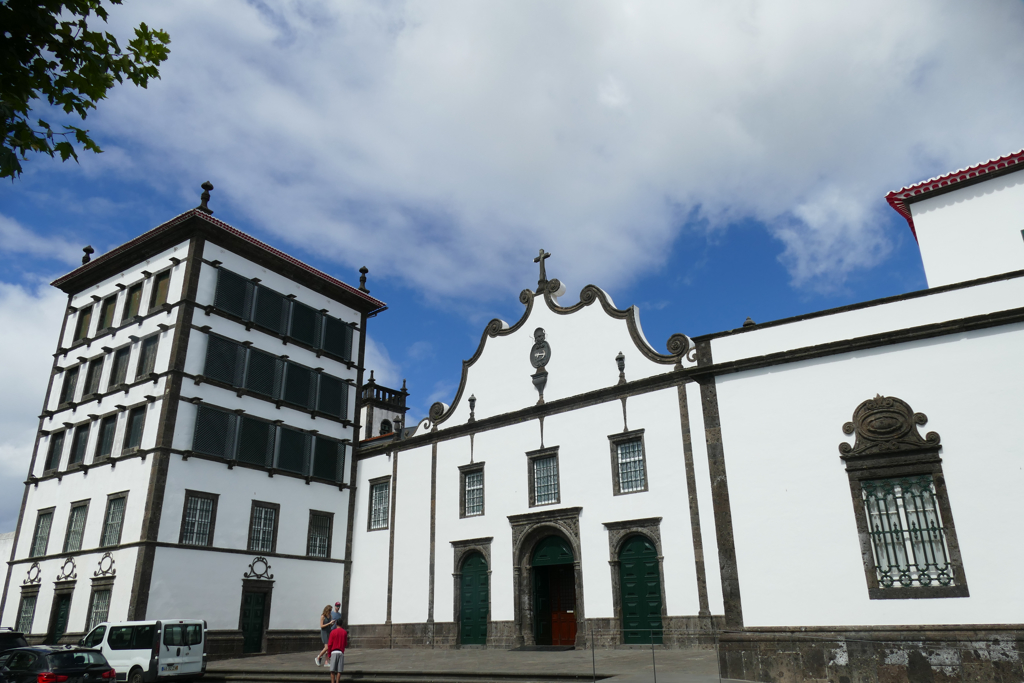 Convento da Esperança with the monastery church Igreja da Nossa Senhora da Esperança in Ponta Delgada