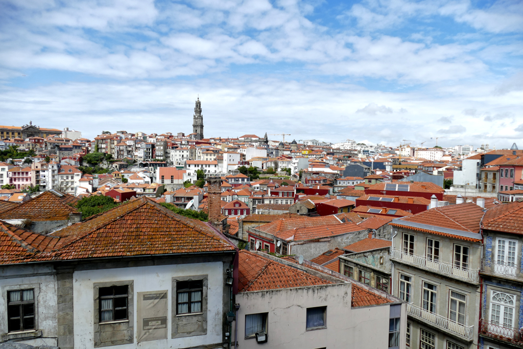 View of Porto with the Torre dos Clerigos