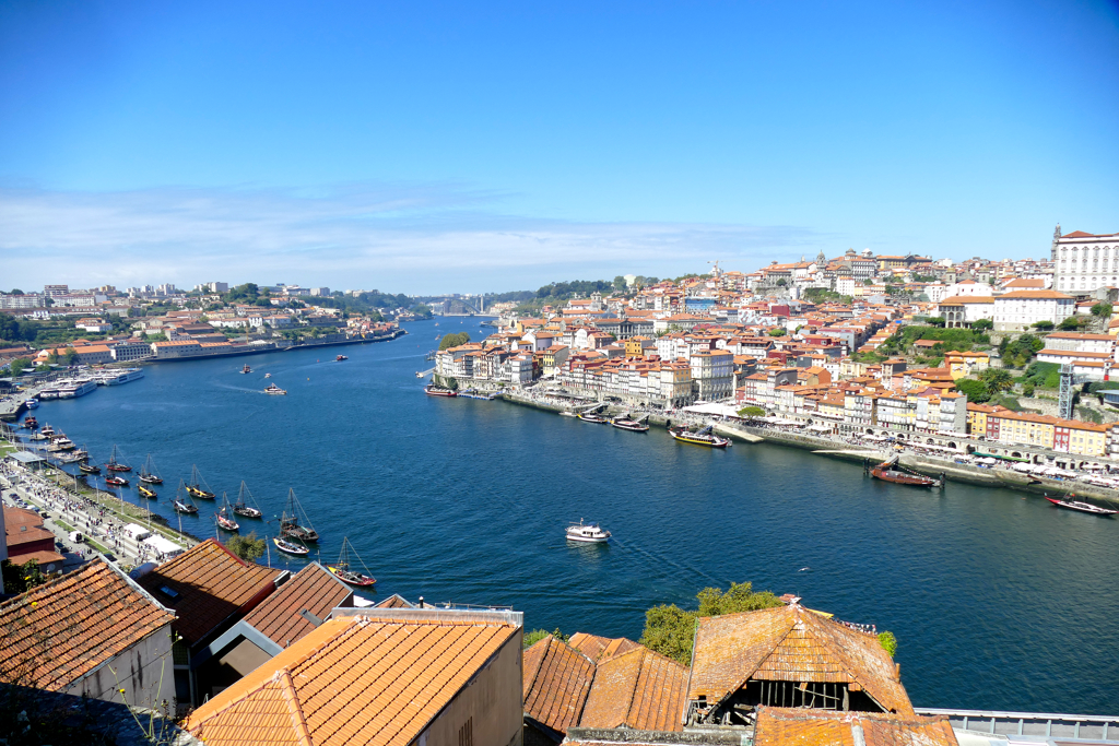 Porto and Vila Nova de Gaia divided by the mighty river Douro.