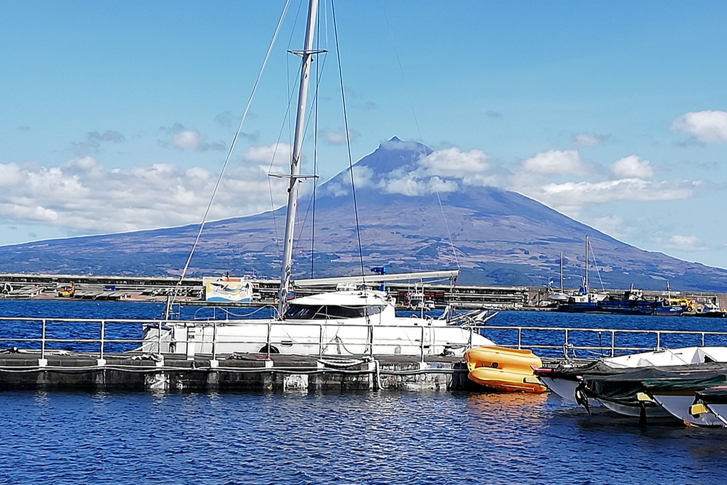 The view of the neighboring island of Pico is one of Faial's strongest suits.