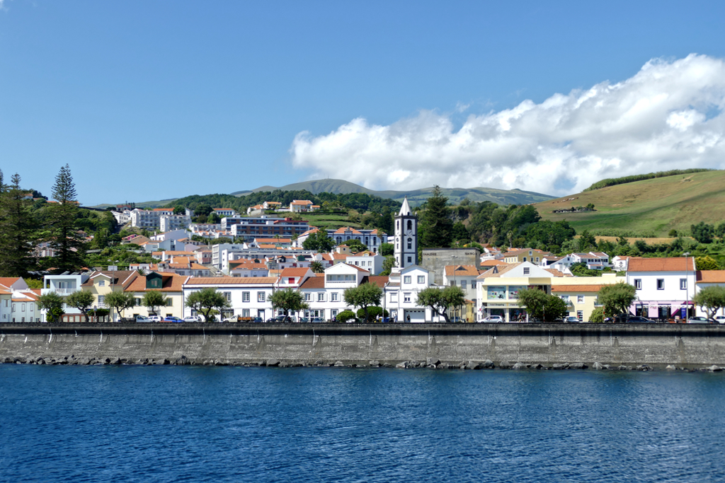 View of Horta from the sea.