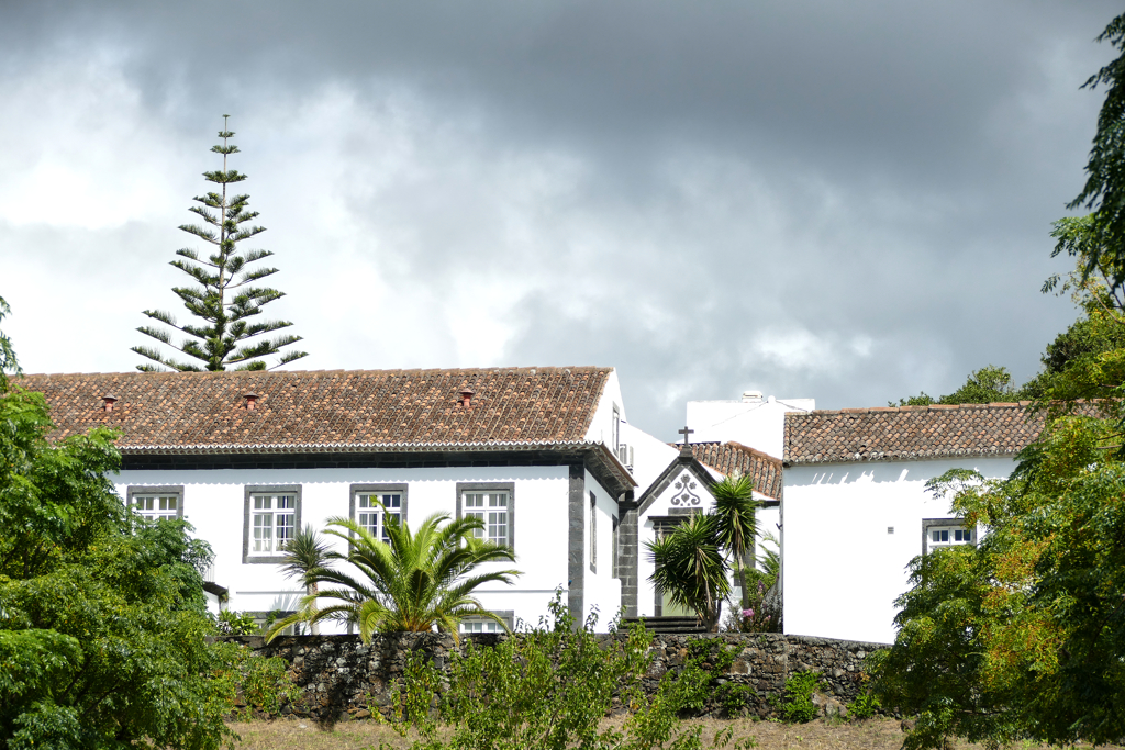 Houses on Sao Miguel, one of the Azores.