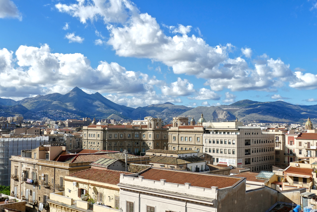 View of Palermo from the rooftop of the Multi Suite Hotel.