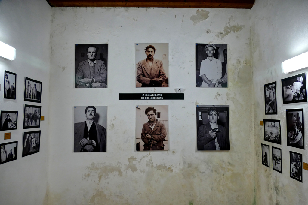 Fotos at the No Mafia Memorial in Palermo.