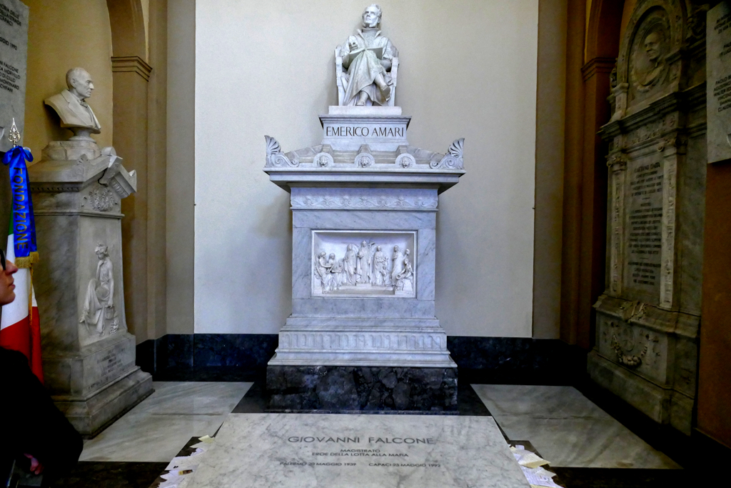 Giovanni Falcone's final resting place in the Chiesa di San Domenico.