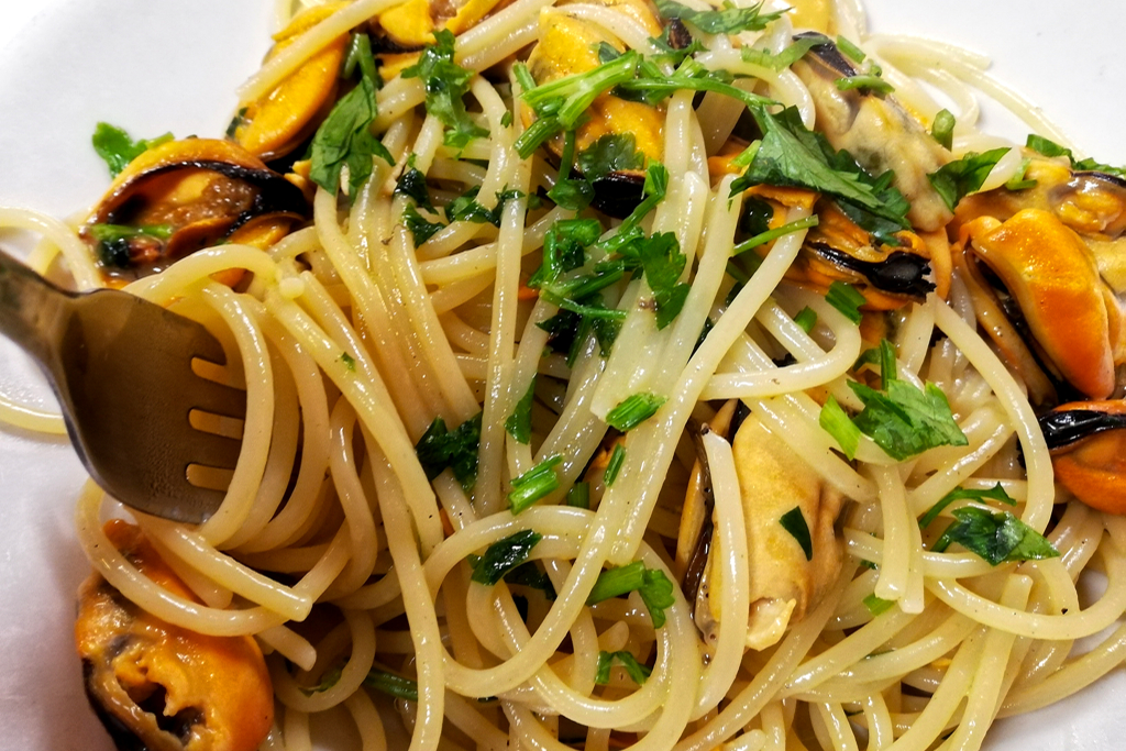 Spaghetti cozze.