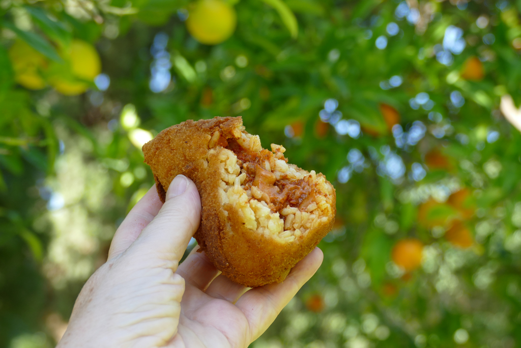 Arancino with Ragu.