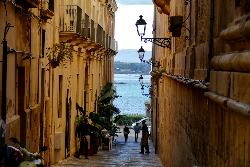 Back alley in Ortigia.