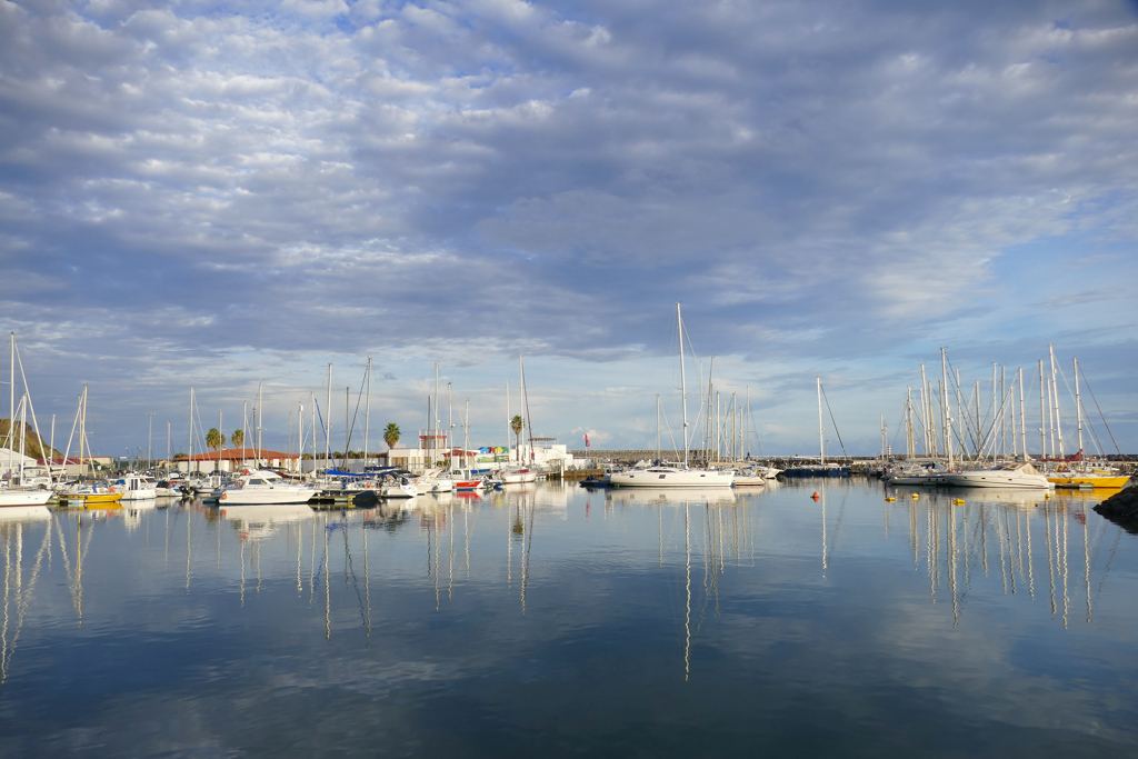 Marina Praia da Vitória on the island of Terceira on the Azores.