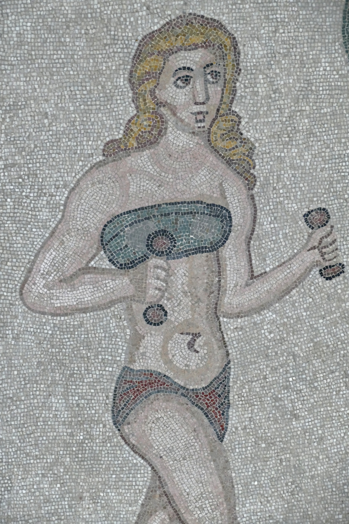 Bikini Girl at the La Villa Romana del Casale di Piazza Armerina