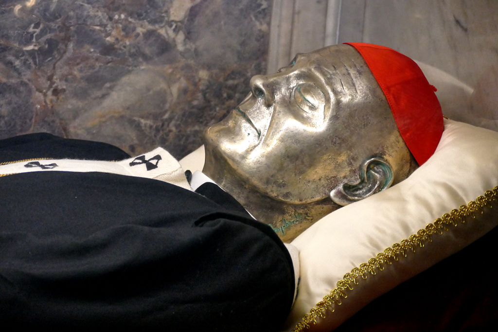 Bodily remains of Giuseppe Benedetto Dusmet at the Cattedrale di Sant’Agata