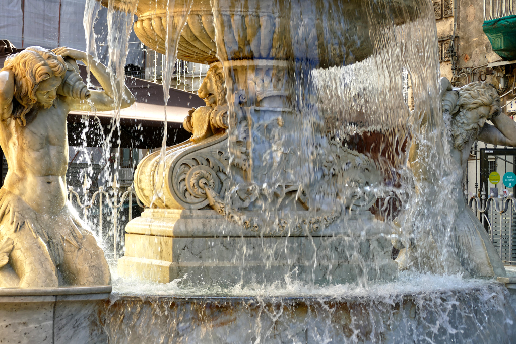 Fontana dell’Amenano in Catania.