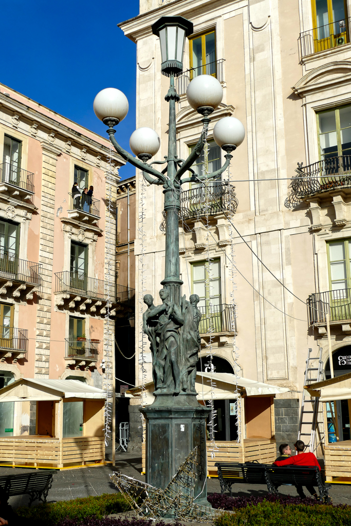 Lamp-post in Catania.