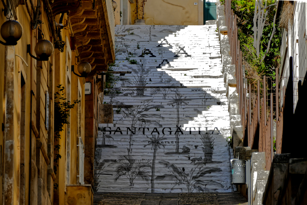 Staircase in Noto.