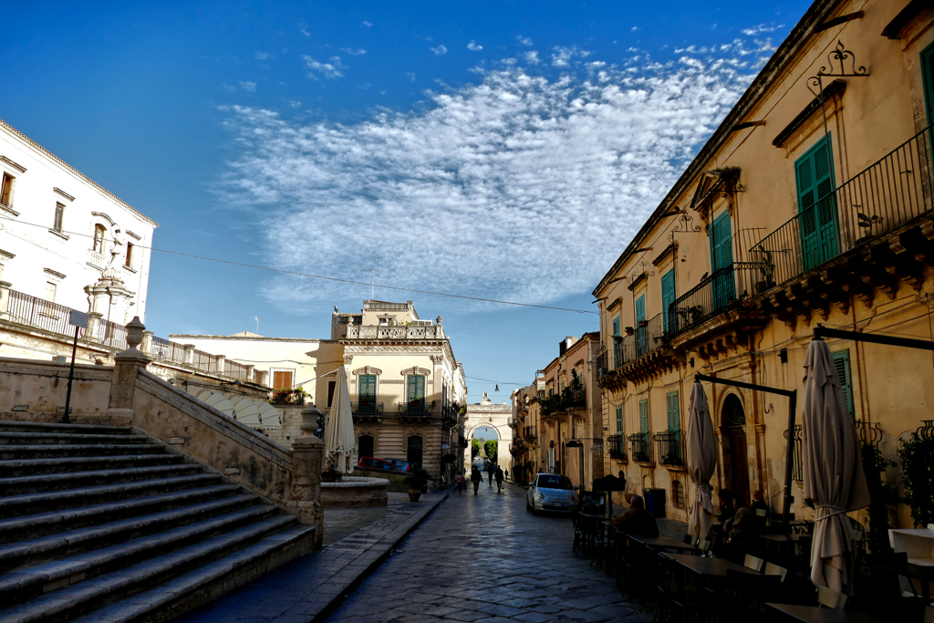 Corso Vittorio Emanuele in Noto.