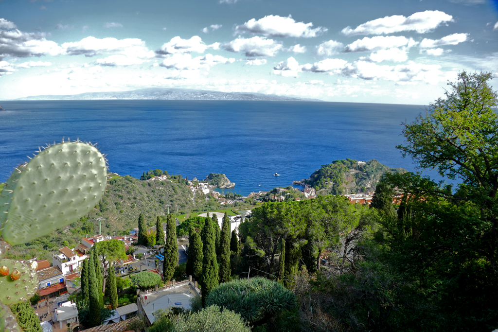 Mediterranean Sea off the coast of Taormina.