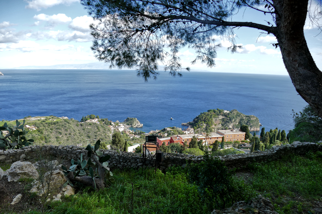 Mediterranean Sea off the coast of Taormina.