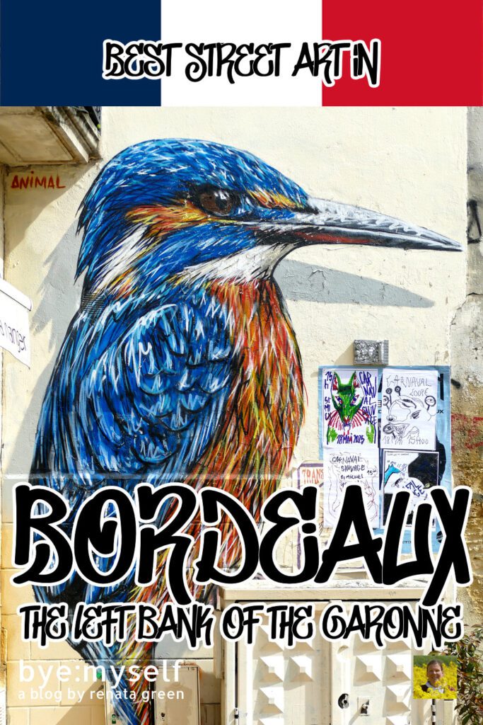 In this post, I'll take you on a tour to explore the best street art Bordeaux has to offer alongside the left bank of the river Garonne. #streetart #urbanart #mural #murals #graffiti #bordeaux #france #arttrip #byemyself