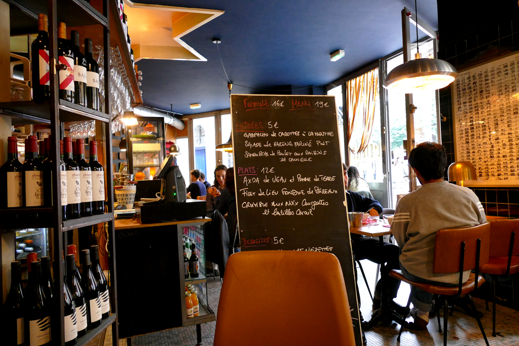 Menu at the L'étoile.