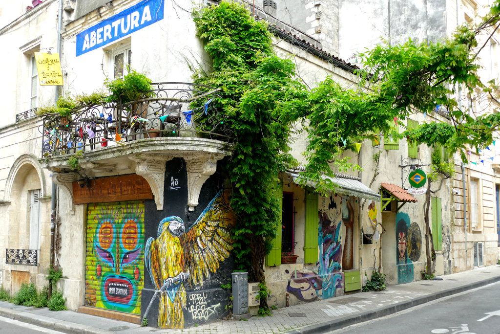 Murals by Kashink and A-MO, part of the Best Street Art in Bordeaux on the Left Bank of the Garonne