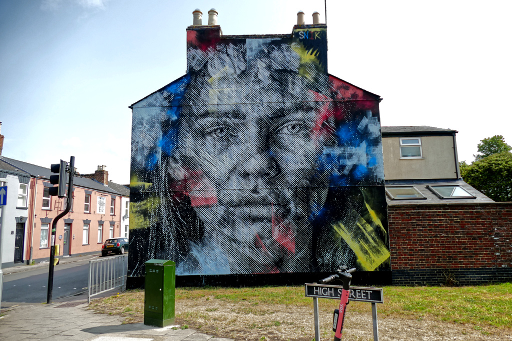 Mural by SNIK in Cheltenham