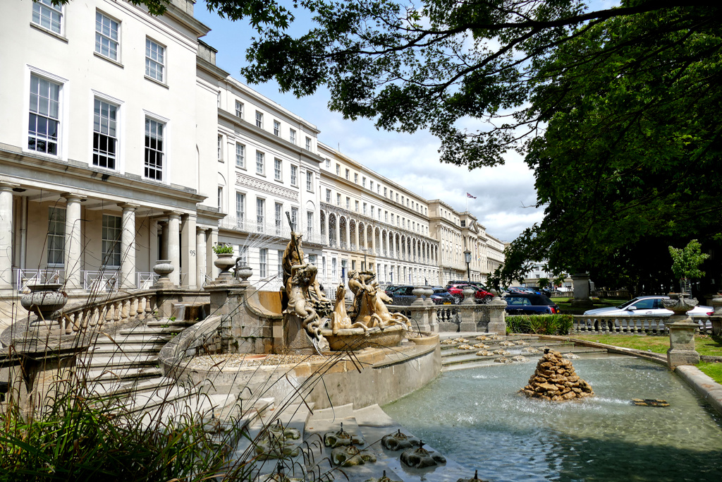 The Neptune Fountain in Cheltenham.