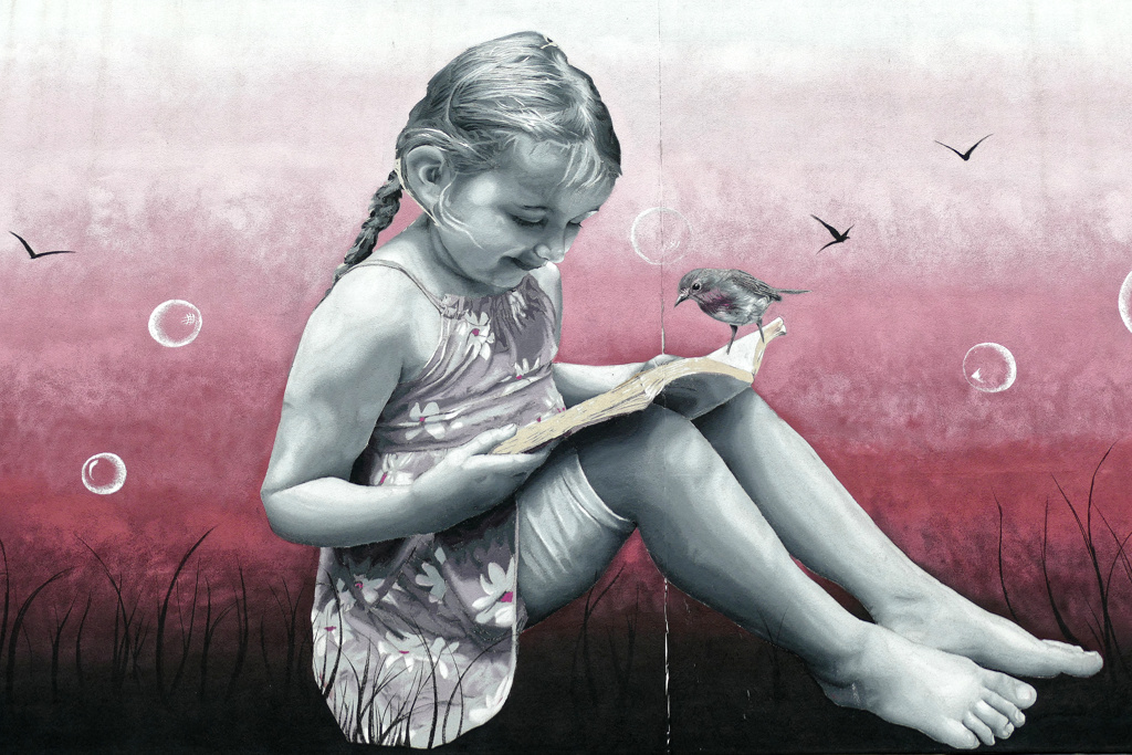 Mural by SAM ART in Cheltenham