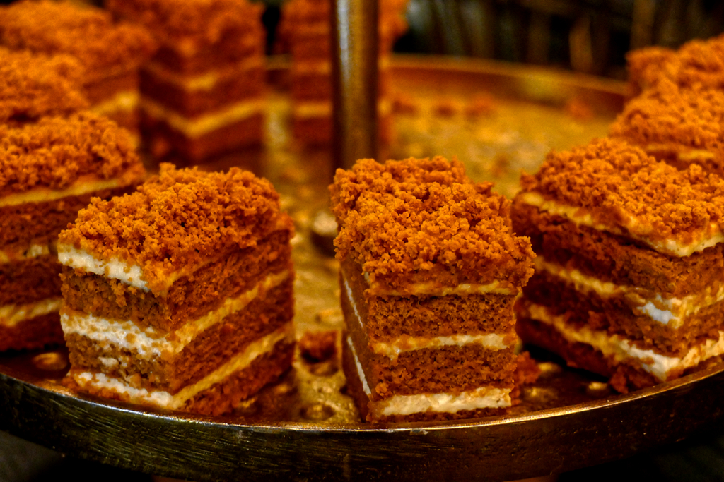 Medutis, a traditional Lithuanian honey cake.