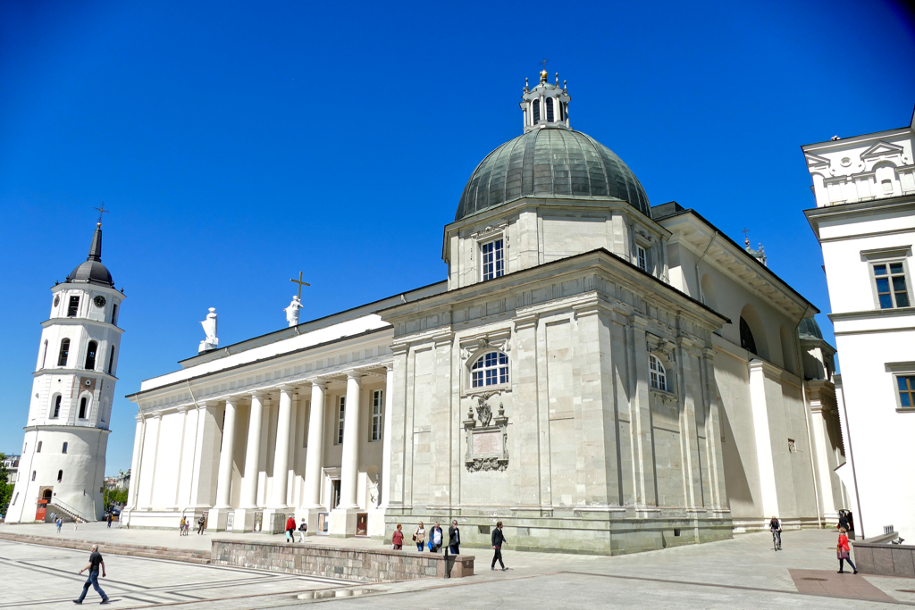 Cathedral Square in Vilnius.