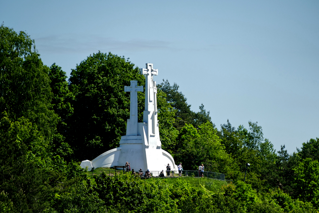 Hill of three crosses in Vilnius.