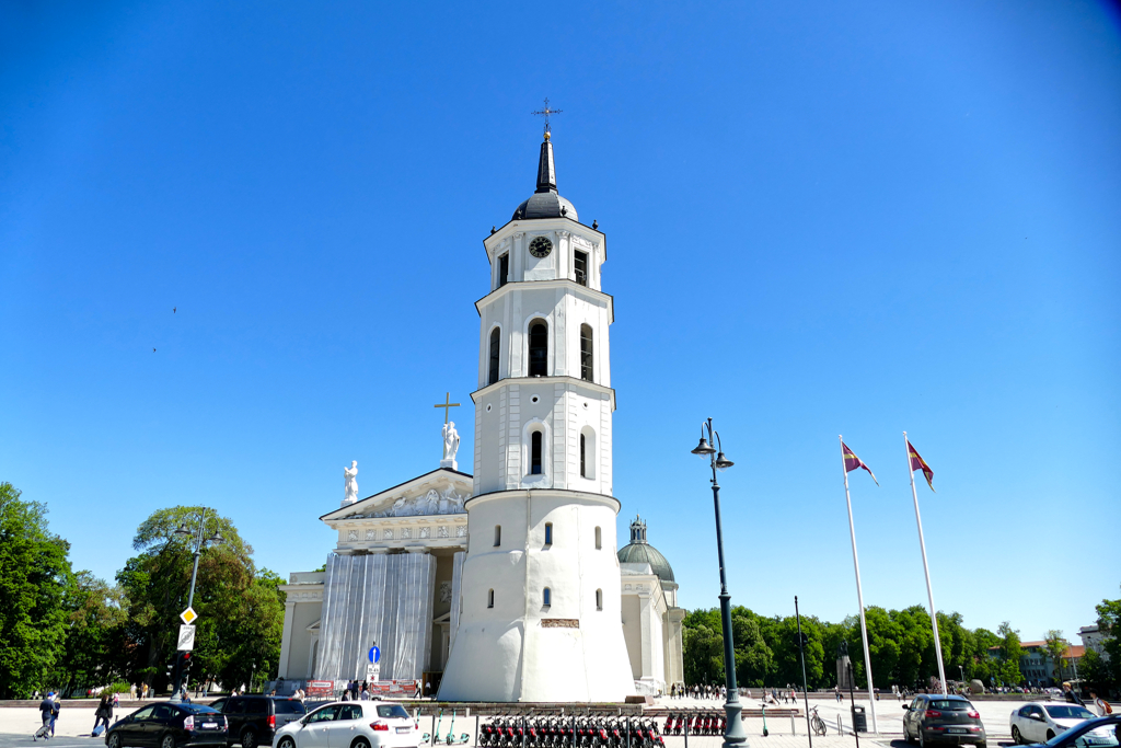 Cathedral Square in Vilnius.